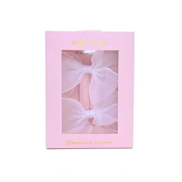 Shimmering Bow Hairclip Set