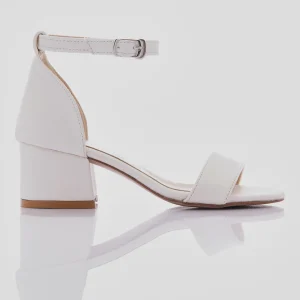 Snow White Sandal-Strap Heels