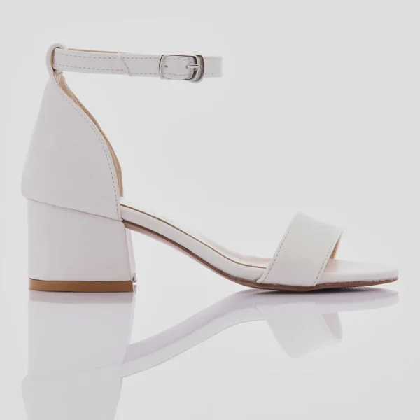 Snow White Sandal-Strap Heels
