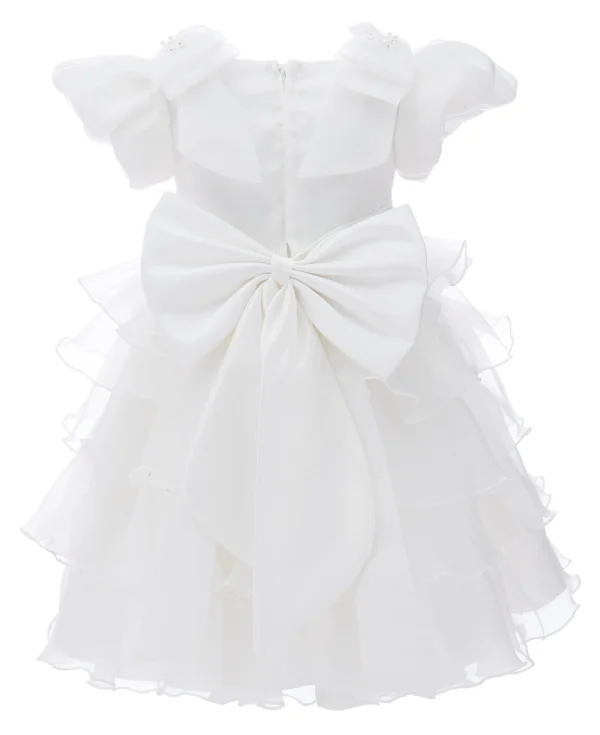 White Bonaventura Ruffle Dress