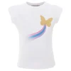 White Butterfly Rainbow T-Shirt