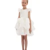 White Collina Teacup Ruffle Dress