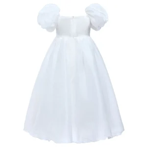 White Janelle Applique Teacup Gown