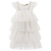 White La Posada Ruffle Dress