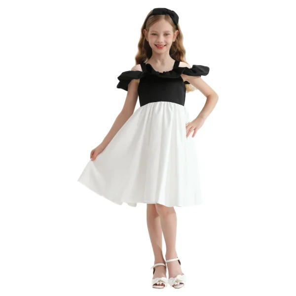 White Marbella Summer Bow Dress