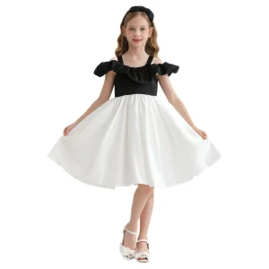 White Marbella Summer Bow Dress
