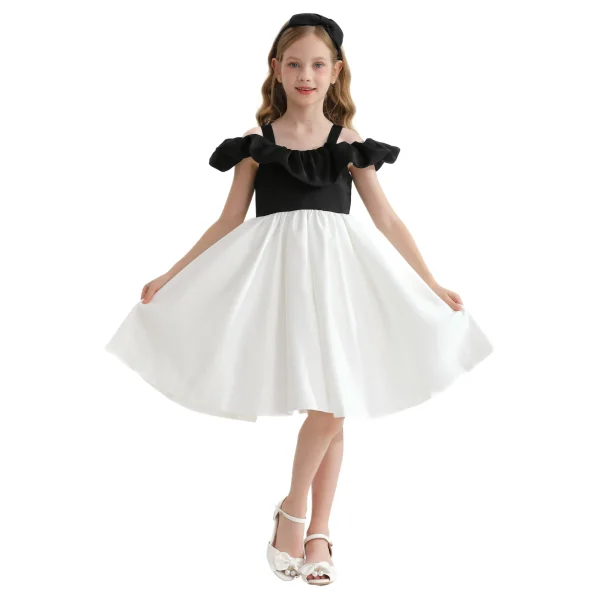 White Marbella Summer Bow Dress