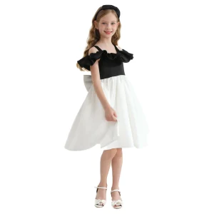 White Marbella Summer Bow Dress