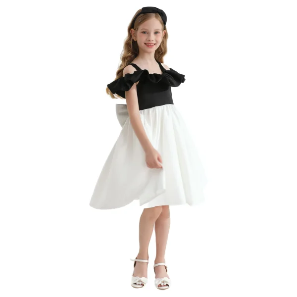 White Marbella Summer Bow Dress