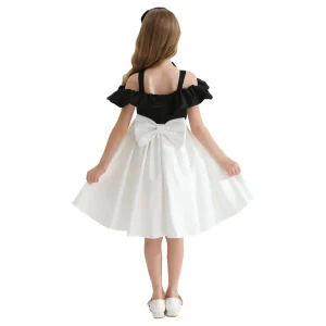 White Marbella Summer Bow Dress