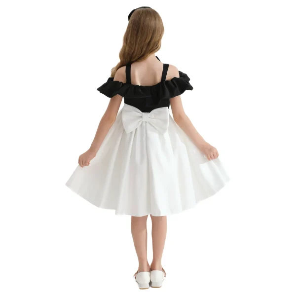 White Marbella Summer Bow Dress