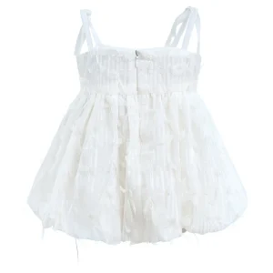 White Ruffle Summer Outfit
