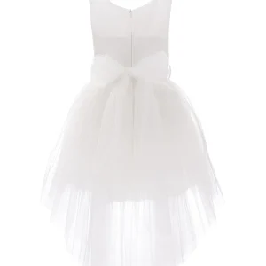 White Sabrina Glitter Tulle Dress