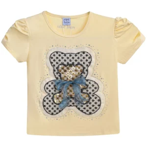 Yellow Bear Applique T-Shirt