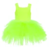 Yellow Neon Solid Tutu Dress